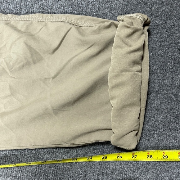 Prana Stretch Zion Straight Pants Hiking Belted Roll Up Mens 34x36 Beige 0915 - Picture 10 of 13